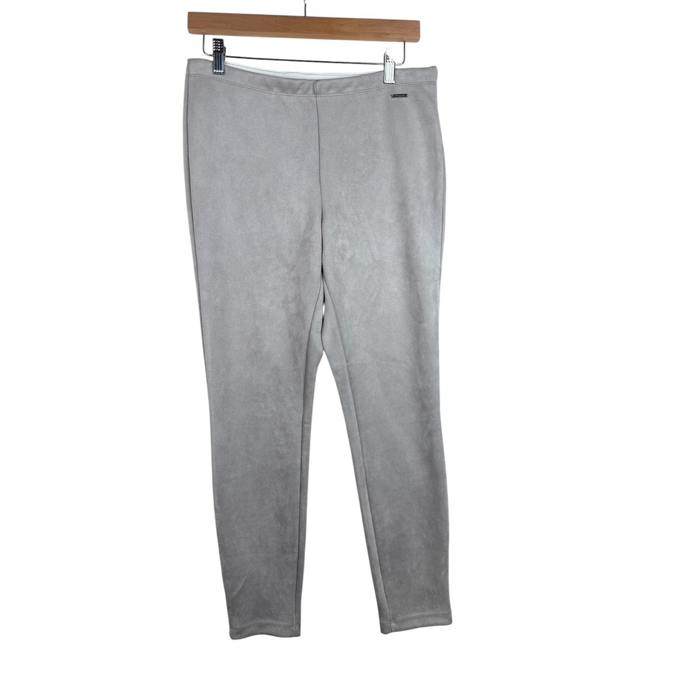 New Tahari Women's Frost Grey Dressy Leggings size Medium
